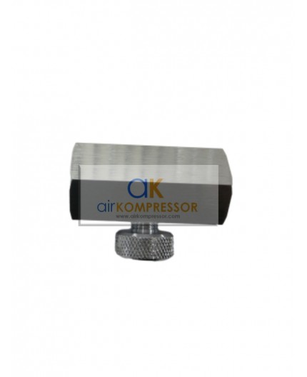 Cuerpo hexagonal 2x 1/4G + tornillo de purga 1223-lp