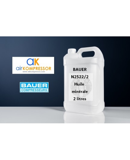 Huile minérale N2522 2 ou 5 litres - BAUER - Air comprimé